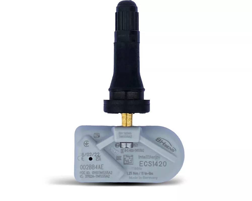 Padangų oro slėgio davikliai ECS1421 rubber valve 433 MHz Black
