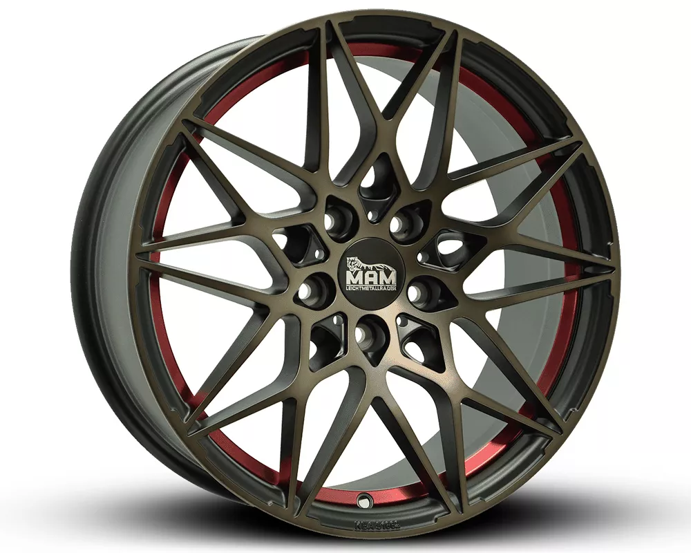 MAM B2 ratlankiai 5×112 R18 ET30 8J (BRONZE RED INSIDE)