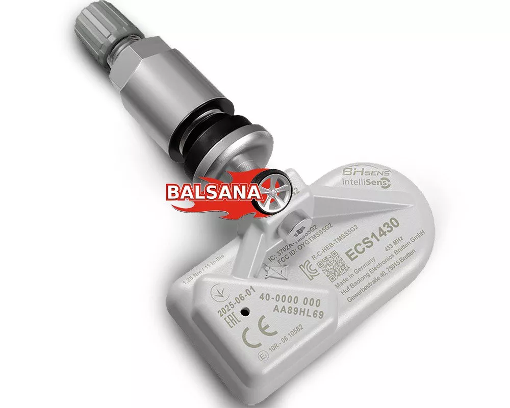 Padangų oro slėgio davikliai ECS1430 433 MHz Silver