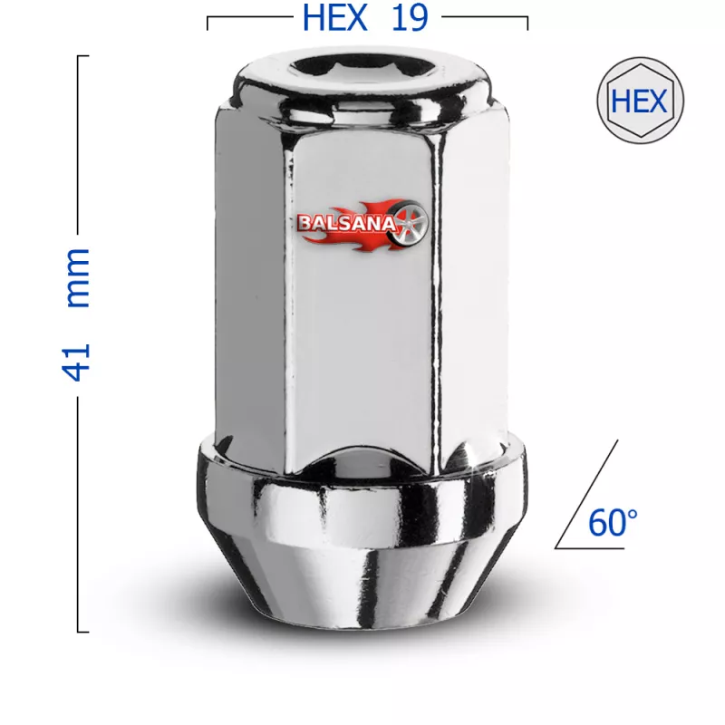 Veržlė 60 Kon. Uždara/Closed, Bimecc DK-BIM-D5 Conical 14x1.5 hex19 41mm