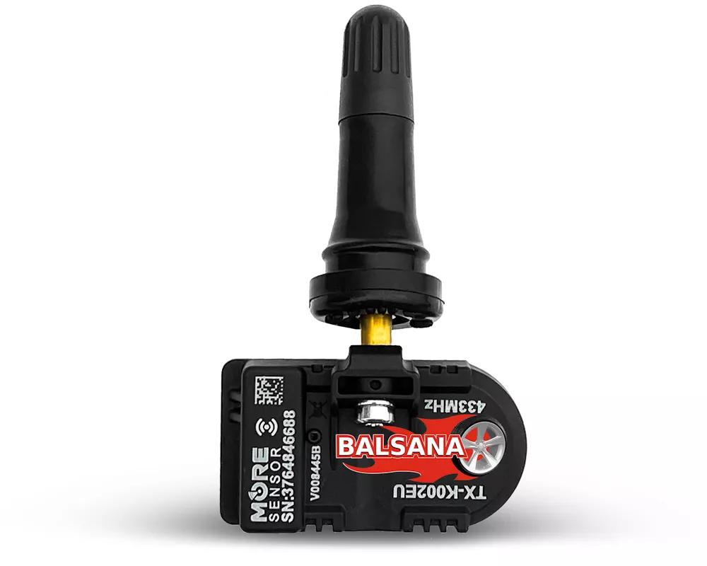 Padangų oro slėgio davikliai TPMS Mobiletron More Sensor Compact TX-K002 guminis 433 MHz / 315 MHz Black
