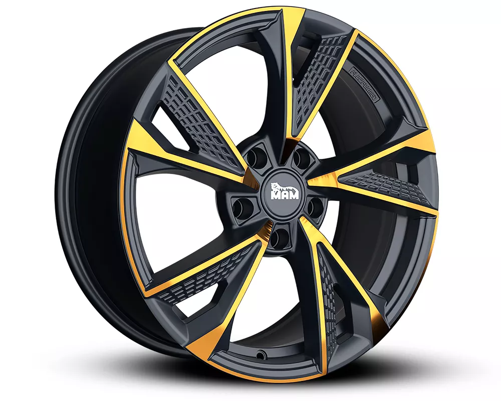 MAM RS6 ratlankiai 5×112 R19 ET45 8.5J (MATT BLACK FRONT COPPER)