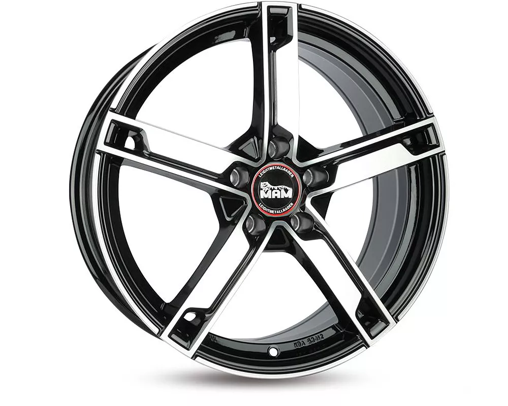 MAM MAMW4 ratlankiai 5×120 R18 ET35 7.5J (BLACK FRONT POLISH)