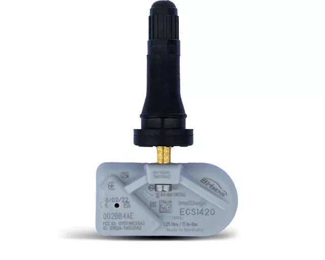 Padangų oro slėgio davikliai ECS1421 rubber valve 433 MHz Black