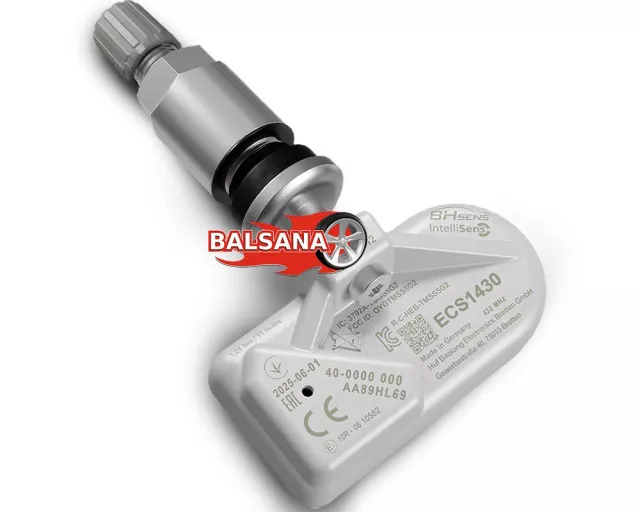 Padangų oro slėgio davikliai ECS1430 433 MHz Silver