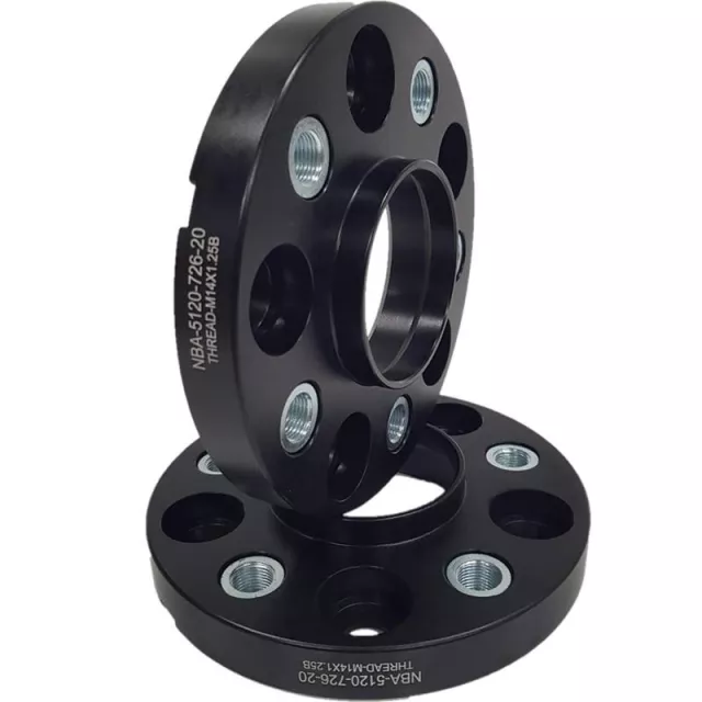 Adapt. 20 mm 5x120 72,6 mm With Thread Holds M14x1.25