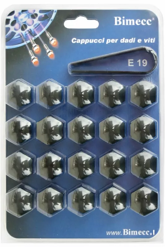 Antdėklai varžtams/veržlėms H19 (20vnt.) Black