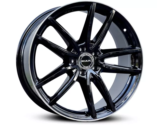 MAK Evo-D ratlankiai 5×112 R20 ET45 9.5J (Gloss Black Mirror Ring)
