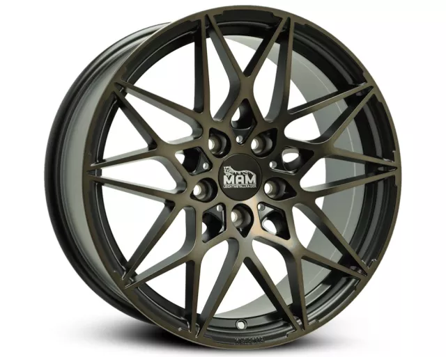 MAM B2 ratlankiai 5×112 R18 ET30 8J (MATT BLACK BRONZE)