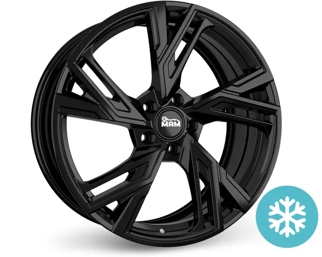MAM RS5 ratlankiai 5×112 R20 ET42 8.5J (BLACK PAINTED)