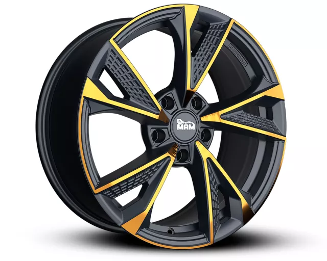 MAM RS6 ratlankiai 5×112 R19 ET45 8.5J (MATT BLACK FRONT COPPER)