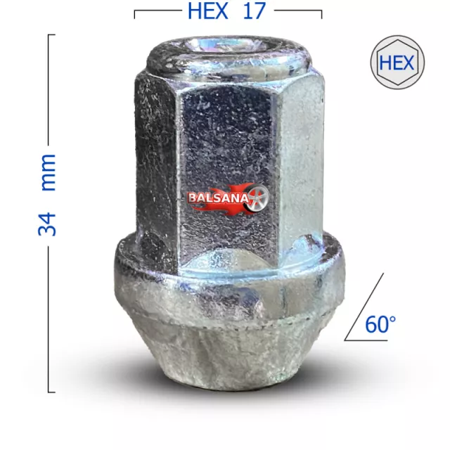 Veržlė Uždara/Closed, Bimecc DK-BIM-D90 Conical 12x1.5 hex17 34mm
