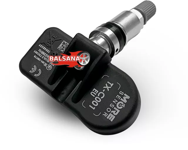Padangų oro slėgio davikliai TPMS Mobiletron More Sensor Compact TX-K001 433 MHz / 315 MHz Silver